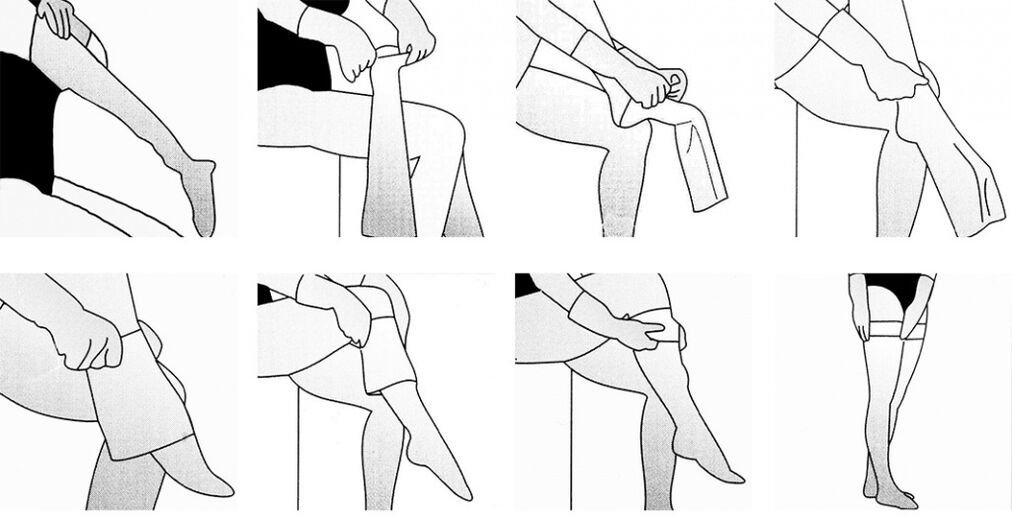 how to put compression socks